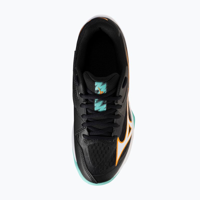 Buty do siatkówki dziecięce Mizuno Lightning Star Z7 black/tangelo/ice green 4