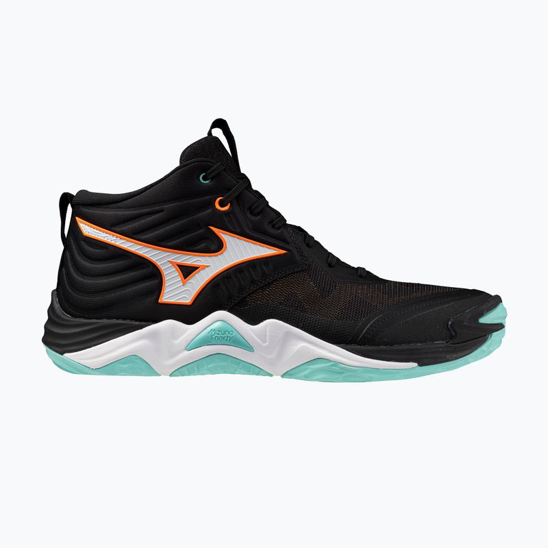 Buty do siatkówki Mizuno Wave Momentum Elite Mid black/tangelo/ice green 8