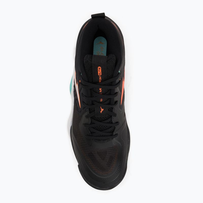 Buty do siatkówki Mizuno Wave Momentum Elite Mid black/tangelo/ice green 5