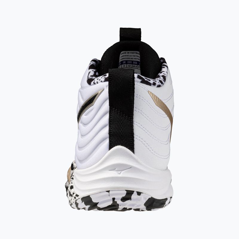 Buty do siatkówki Mizuno Wave Momentum Elite Mid white/black/ge gold 10