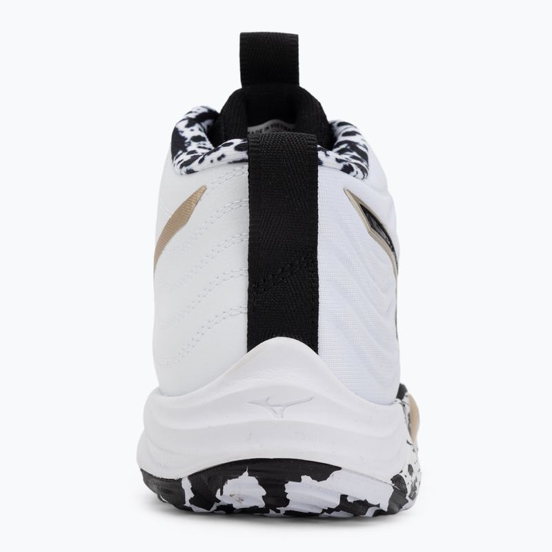 Buty do siatkówki Mizuno Wave Momentum Elite Mid white/black/ge gold 6