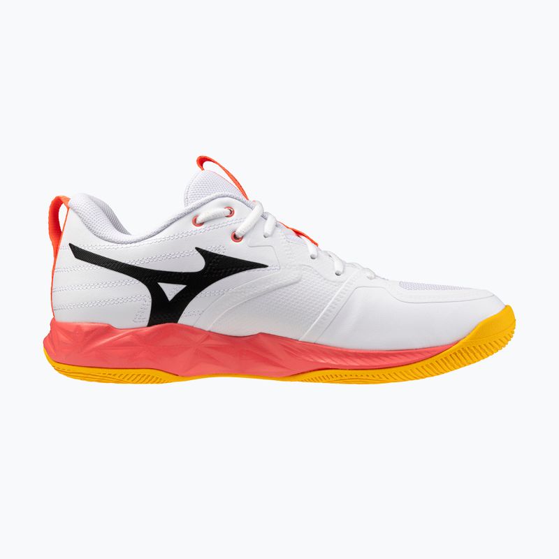 Buty do siatkówki Mizuno Wave Momentum Pro white/fiery coral 2/citrus 2