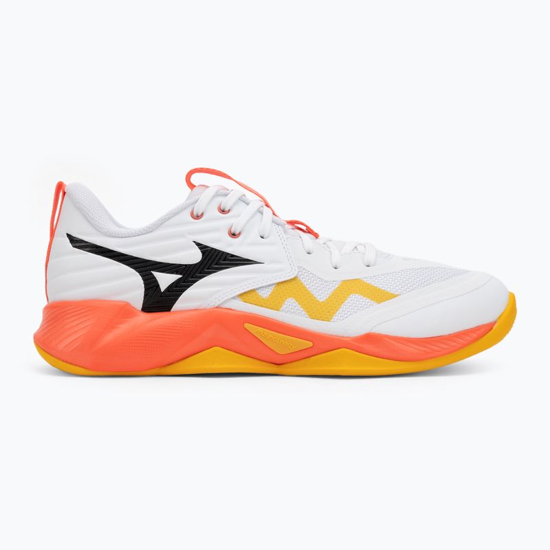 Buty do siatkówki Mizuno Wave Momentum Pro white/fiery coral 2/citrus 2