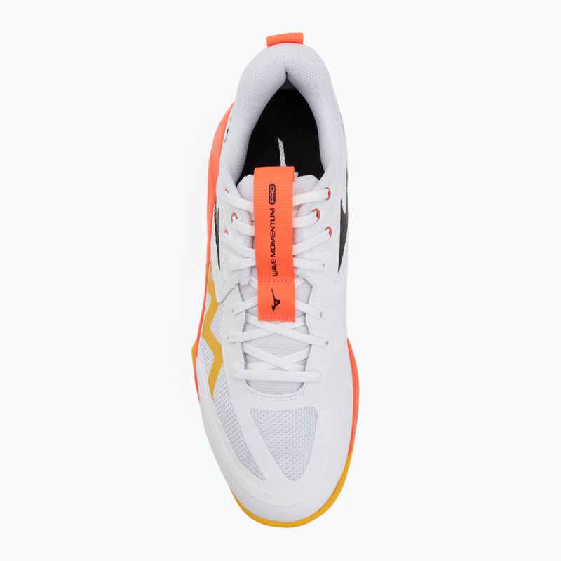 Buty do siatkówki Mizuno Wave Momentum Pro white/fiery coral 2/citrus 5