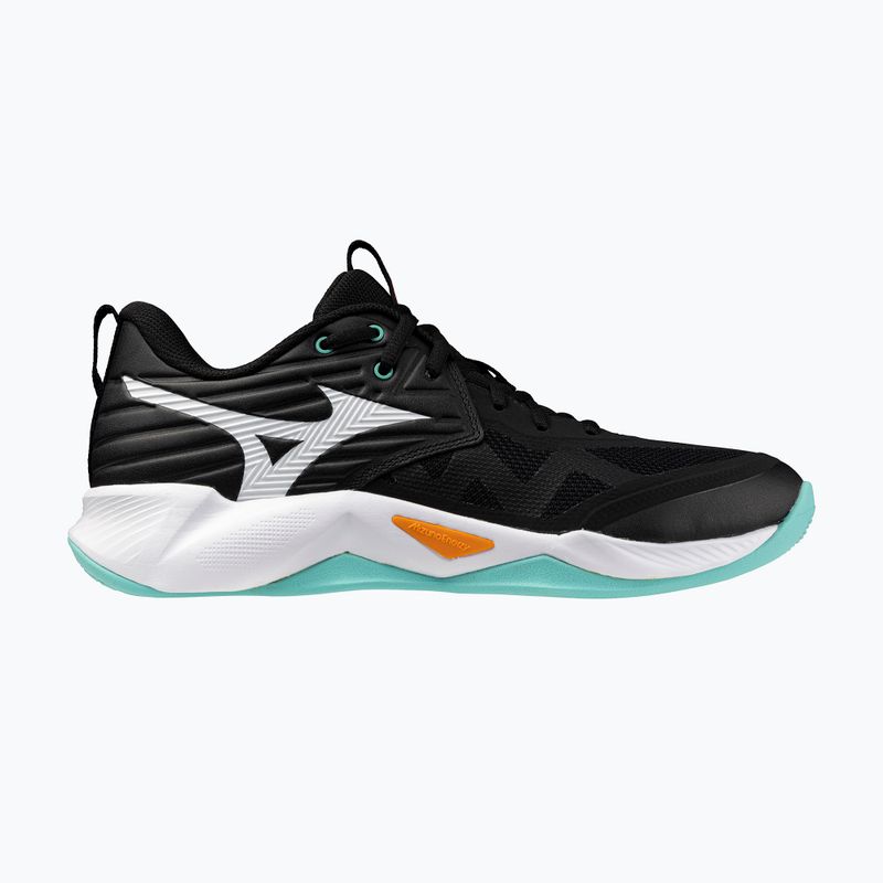 Buty do siatkówki Mizuno Wave Momentum Pro black/tangelo/ice green