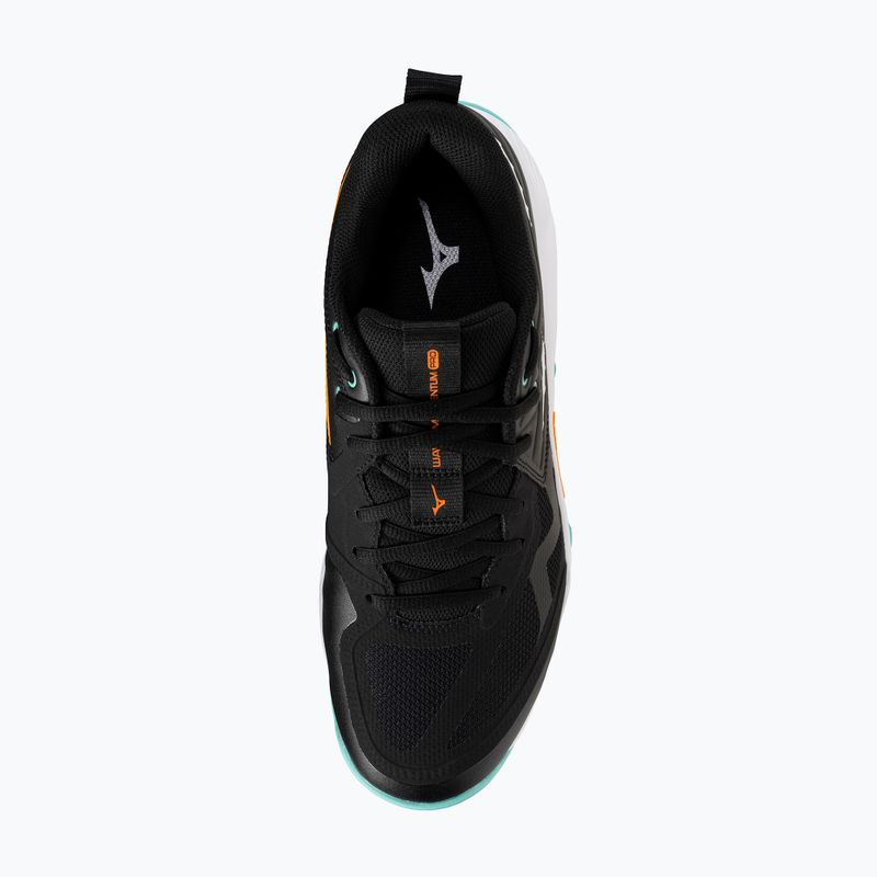 Buty do siatkówki Mizuno Wave Momentum Pro black/tangelo/ice green 5