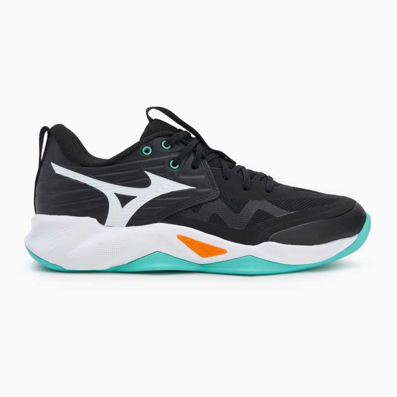 Buty do siatkówki Mizuno Wave Momentum Pro black/tangelo/ice green 2