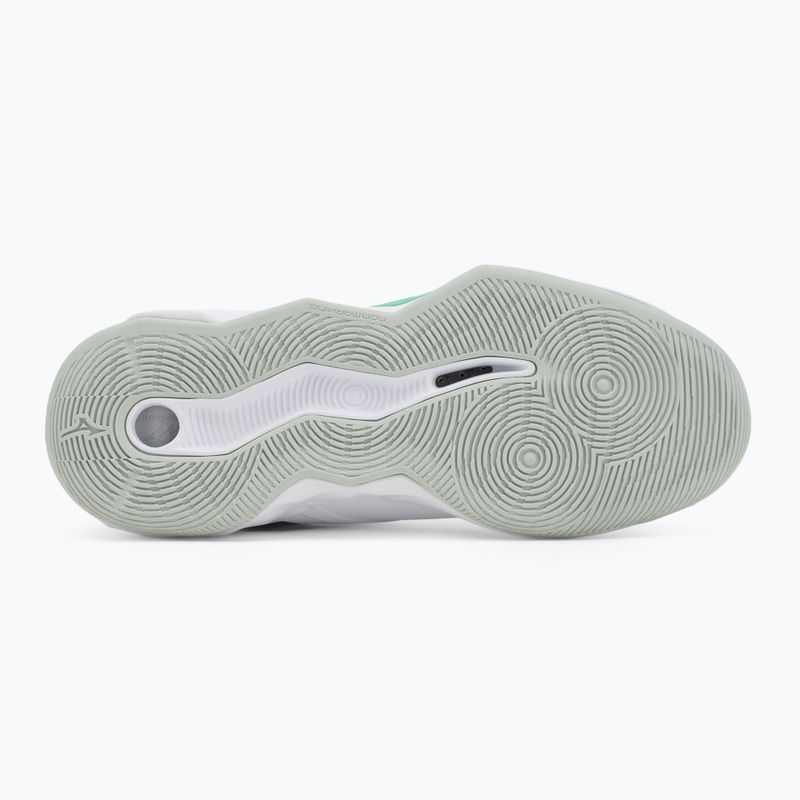 Buty do siatkówki Mizuno Wave Momentum Pro Mid white/black/frozen emerald 4