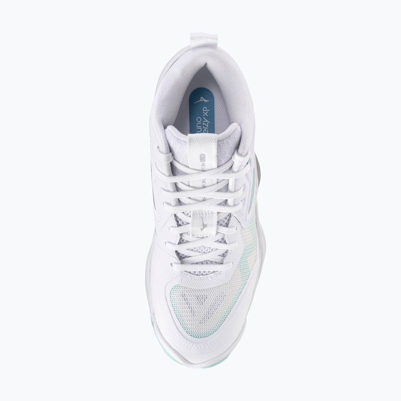Buty do siatkówki damskie  Mizuno Wave Momentum Elite Mid white/blue tint 5