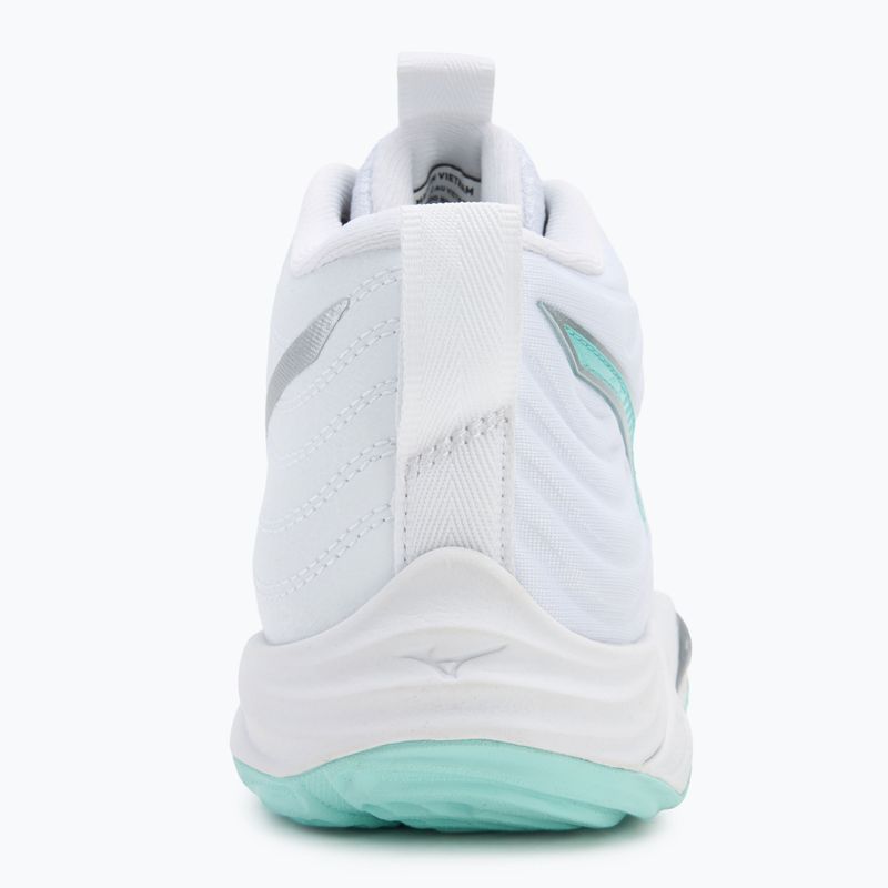 Buty do siatkówki damskie  Mizuno Wave Momentum Elite Mid white/blue tint 6