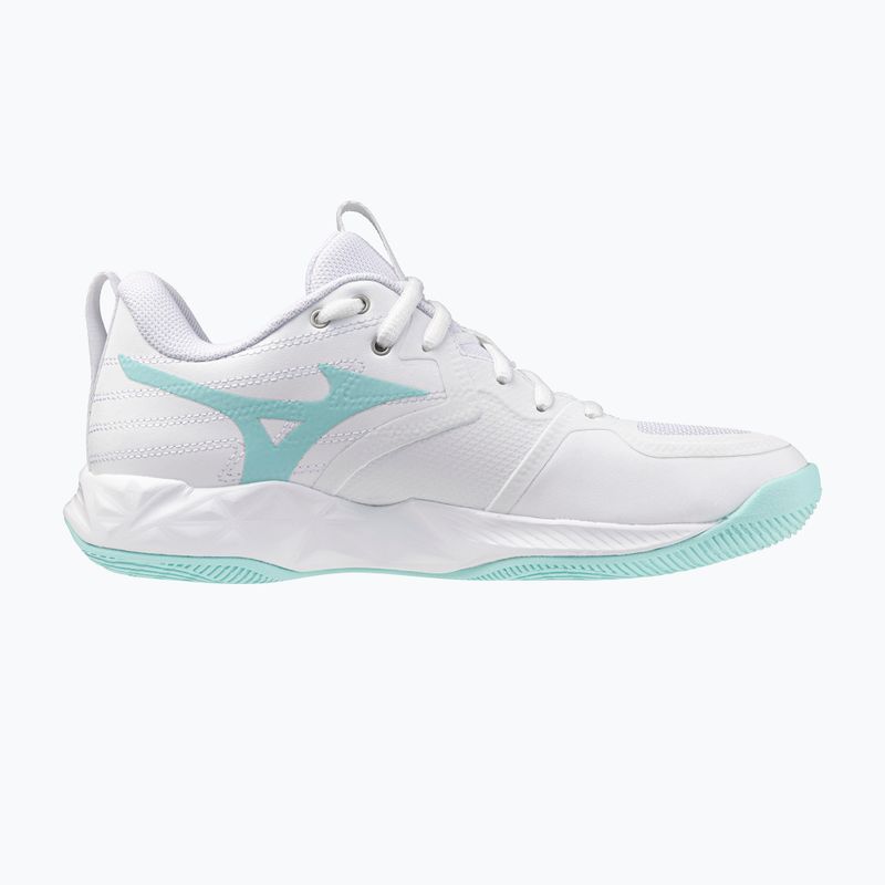 Buty do siatkówki damskie Mizuno Wave Momentum Pro white/blue tint 2