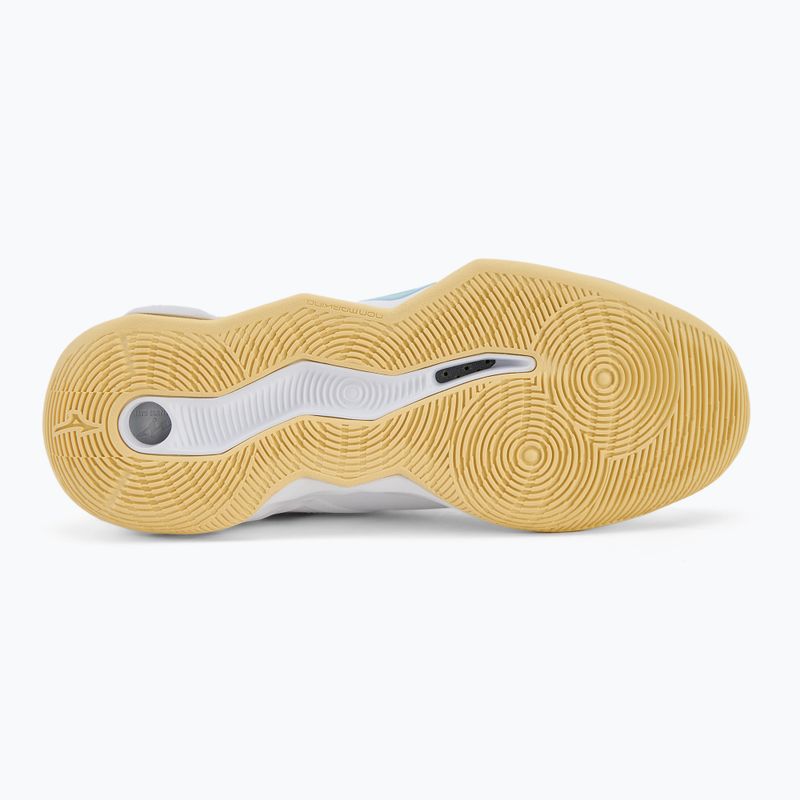 Buty do siatkówki damskie Mizuno Wave Momentum Pro Mid white/calypso coral/pale banan 4