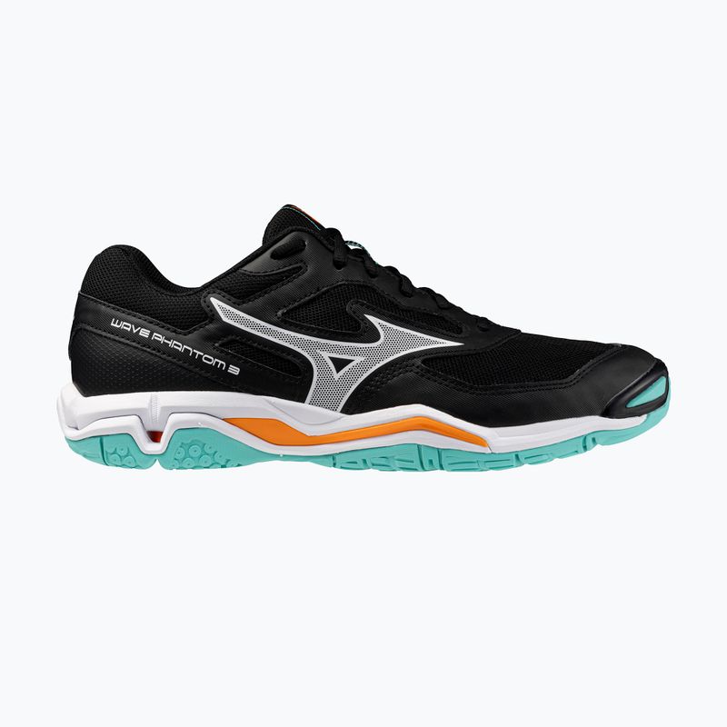 Buty do piłki ręcznej Mizuno Wave Phantom 3 black/tangelo/ice green