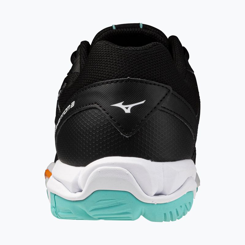 Buty do piłki ręcznej Mizuno Wave Phantom 3 black/tangelo/ice green 3