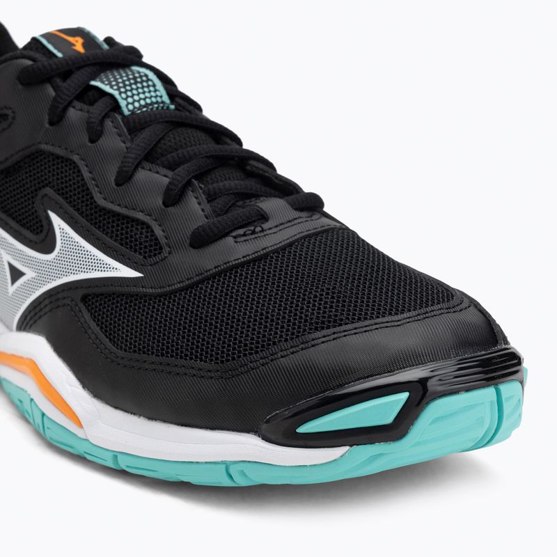 Buty do piłki ręcznej Mizuno Wave Phantom 3 black/tangelo/ice green 7