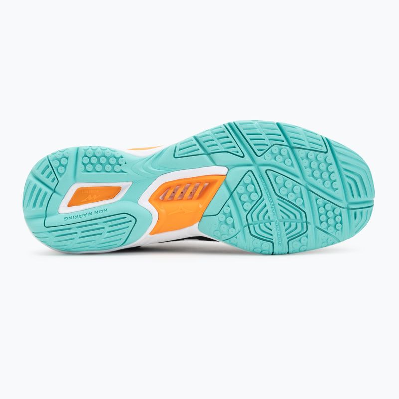 Buty do piłki ręcznej Mizuno Wave Stealth 6 black/tangelo/ice green 4