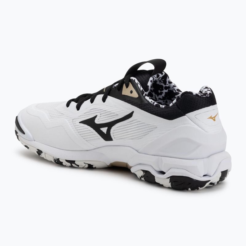 Buty do piłki ręcznej Mizuno Wave Stealth 6 white/black/ge gold 3