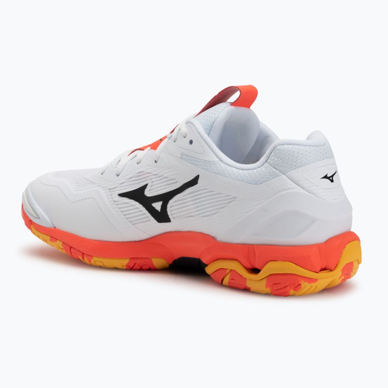 Buty do piłki ręcznej Mizuno Wave Stealth 6 white/fiery coral 2/citrus 3