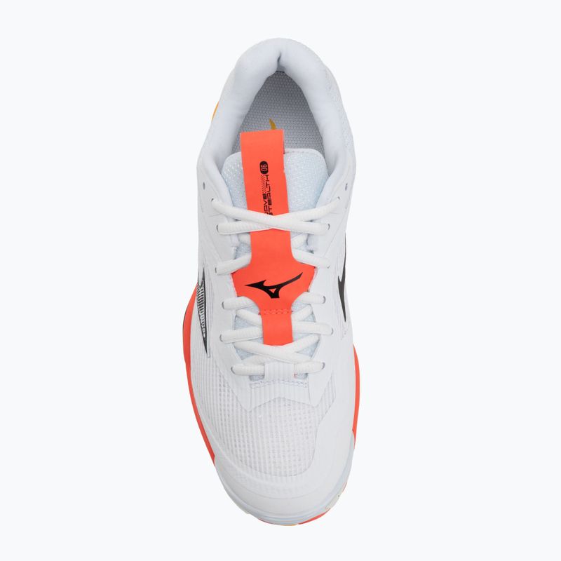 Buty do piłki ręcznej Mizuno Wave Stealth 6 white/fiery coral 2/citrus 5