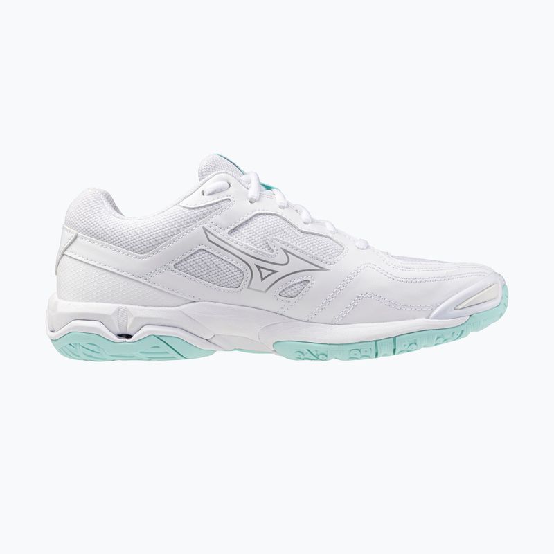 Buty do piłki ręcznej damskie Mizuno Wave Phantom 3 white/blue tint 9