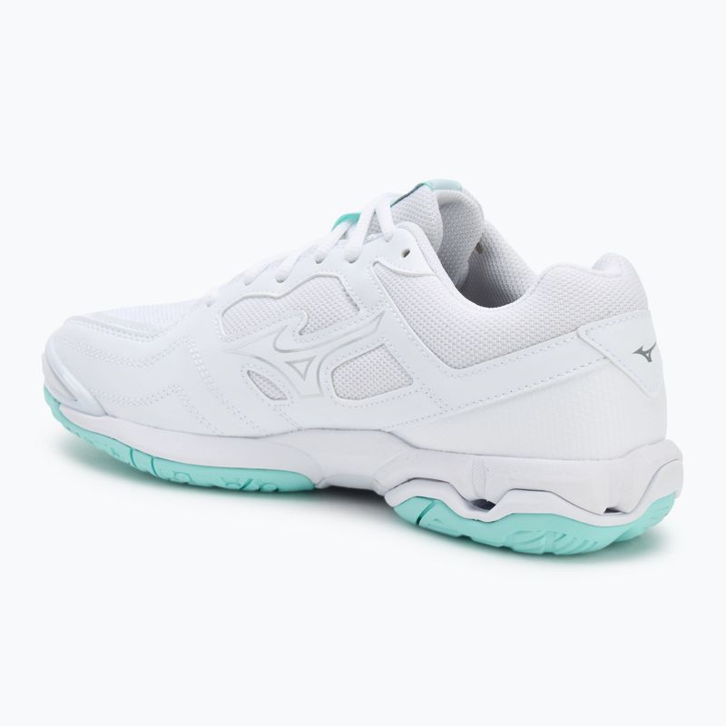 Buty do piłki ręcznej damskie Mizuno Wave Phantom 3 white/blue tint 3