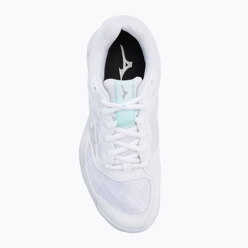 Buty do piłki ręcznej damskie Mizuno Wave Phantom 3 white/blue tint 5