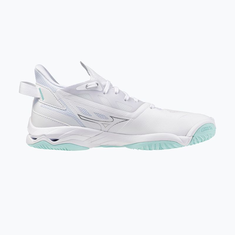 Buty do piłki ręcznej damskie Mizuno Wave Mirage 5 white/blue tint 2