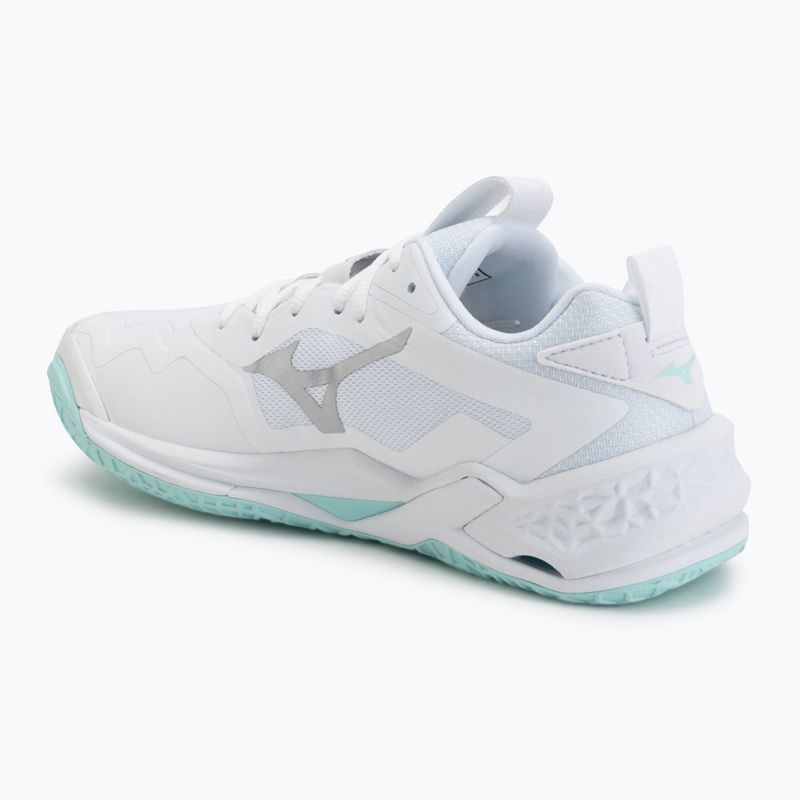 Buty do piłki ręcznej damskie Mizuno Wave Stealth Neo 2 white/blue tint 3