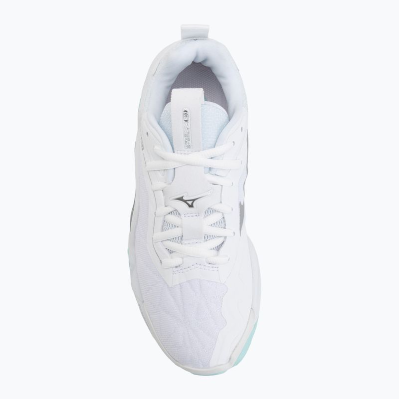 Buty do piłki ręcznej damskie Mizuno Wave Stealth Neo 2 white/blue tint 5