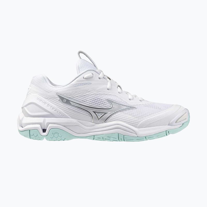 Buty do piłki ręcznej damskie Mizuno Wave Stealth 6 white/blue tint 8