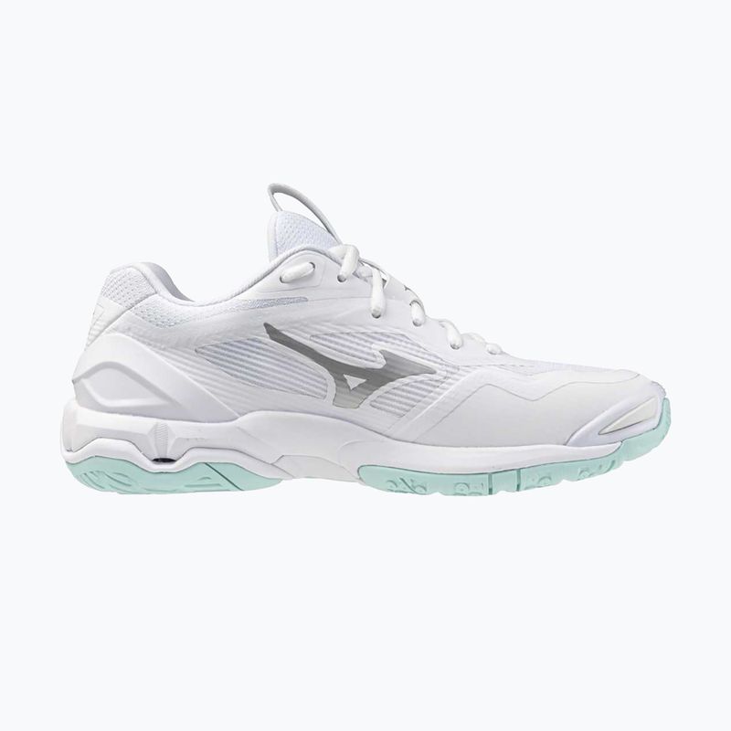 Buty do piłki ręcznej damskie Mizuno Wave Stealth 6 white/blue tint 9
