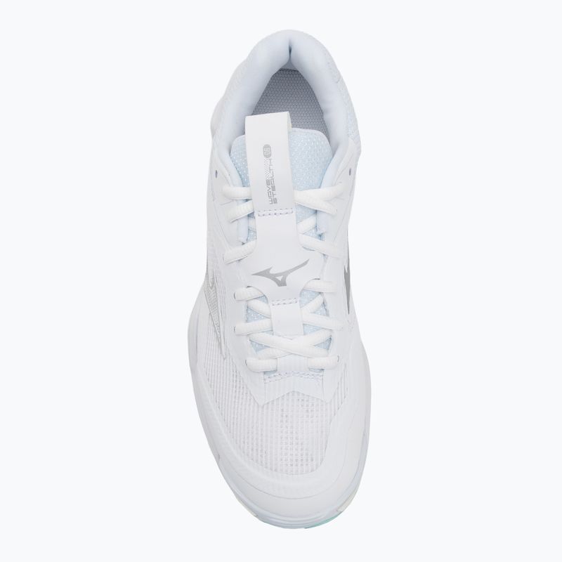 Buty do piłki ręcznej damskie Mizuno Wave Stealth 6 white/blue tint 5