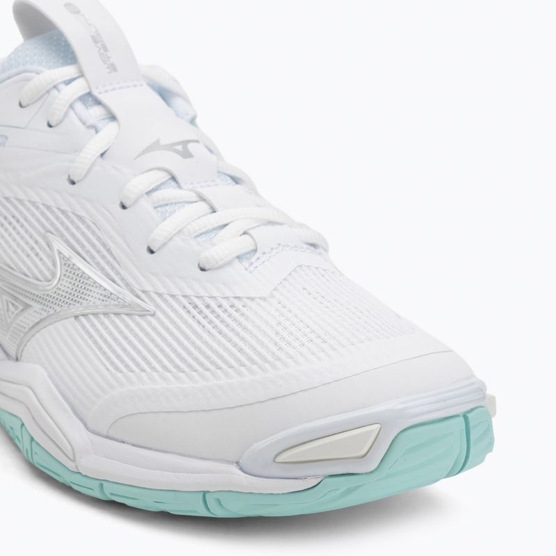 Buty do piłki ręcznej damskie Mizuno Wave Stealth 6 white/blue tint 7
