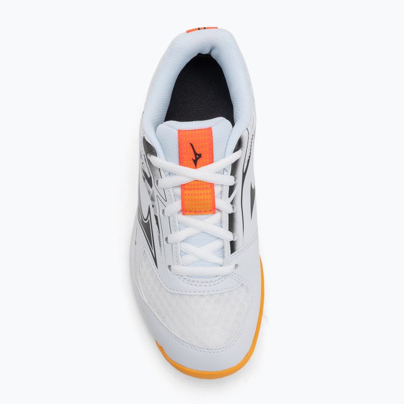 Buty dziecięce Mizuno Stealth Star 3 white/fiery coral 2/citrus 5