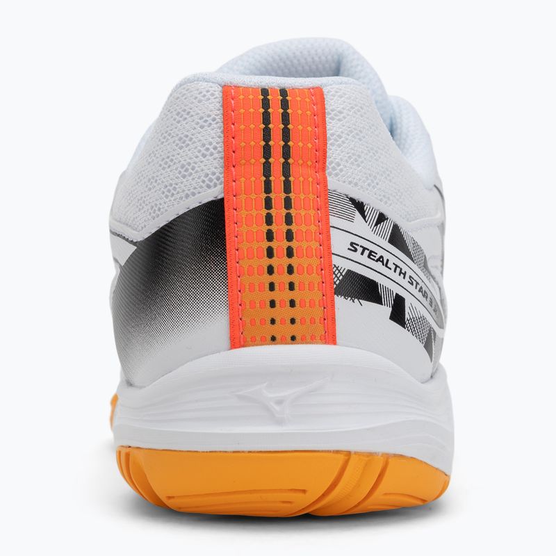 Buty dziecięce Mizuno Stealth Star 3 white/fiery coral 2/citrus 6