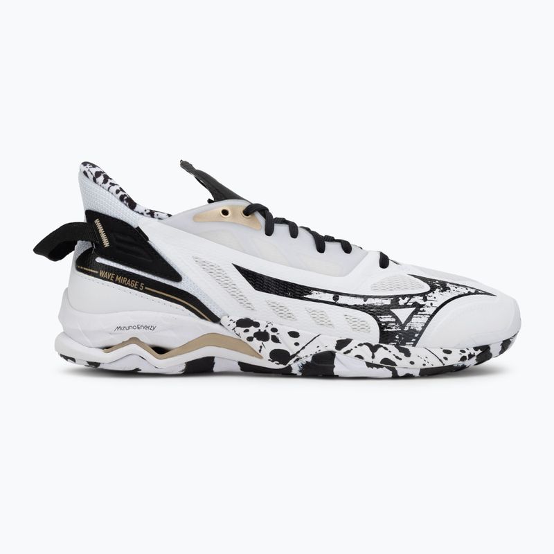 Buty do piłki ręcznej Mizuno Wave Mirage 5 white/black/ge gold 2