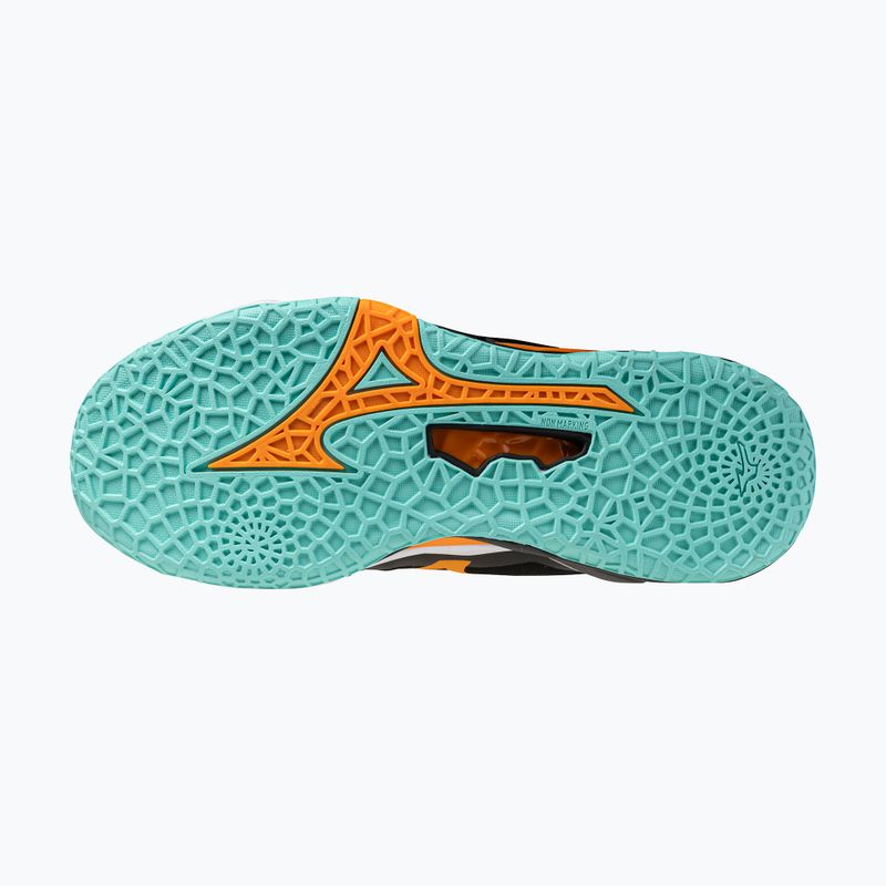 Buty do piłki ręcznej Mizuno Wave Stealth Neo 2 black/tangelo/ice green 4
