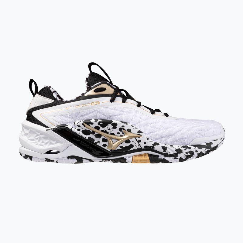 Buty do piłki ręcznej Mizuno Wave Stealth Neo 2 white/black/ge gold