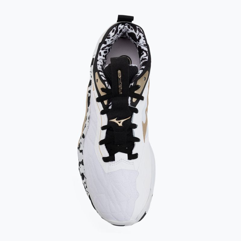 Buty do piłki ręcznej Mizuno Wave Stealth Neo 2 white/black/ge gold 5