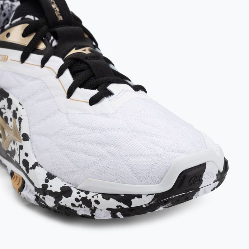 Buty do piłki ręcznej Mizuno Wave Stealth Neo 2 white/black/ge gold 7