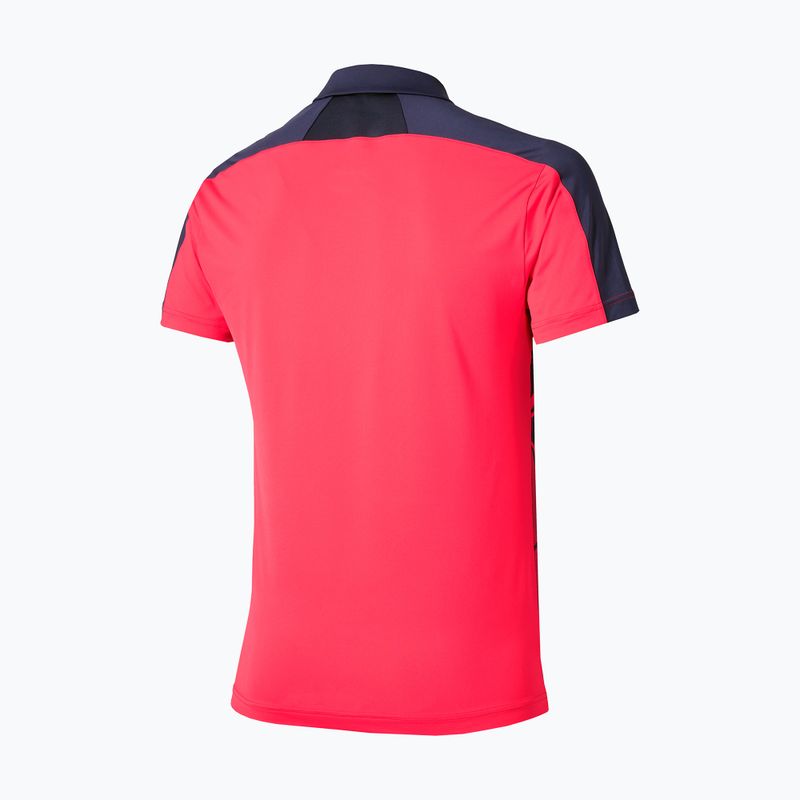 Koszulka męska Mizuno Daybreakers Shadow Polo vibrant red 2