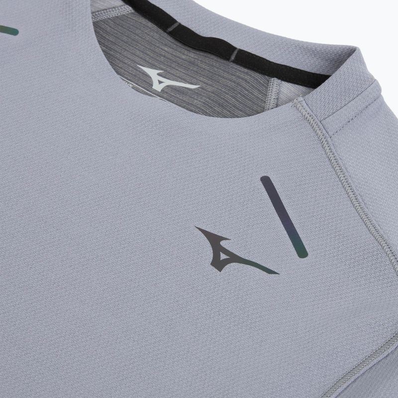 Longsleeve do biegania męski Mizuno Tech Thermal Charge quiksilver 3
