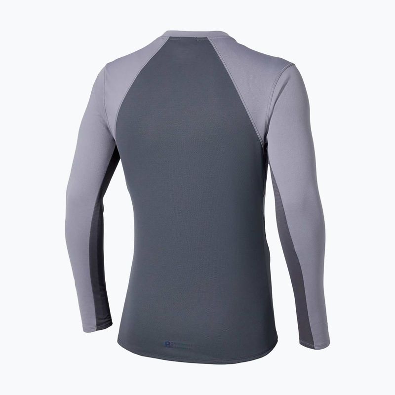 Longsleeve do biegania męski Mizuno Tech Thermal Charge quiksilver 2