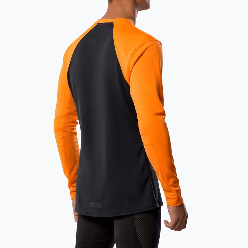 Longsleeve do biegania męski Mizuno Tech Thermal Charge tangelo 2