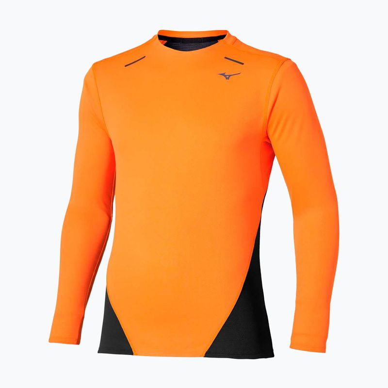 Longsleeve do biegania męski Mizuno Tech Thermal Charge tangelo 3