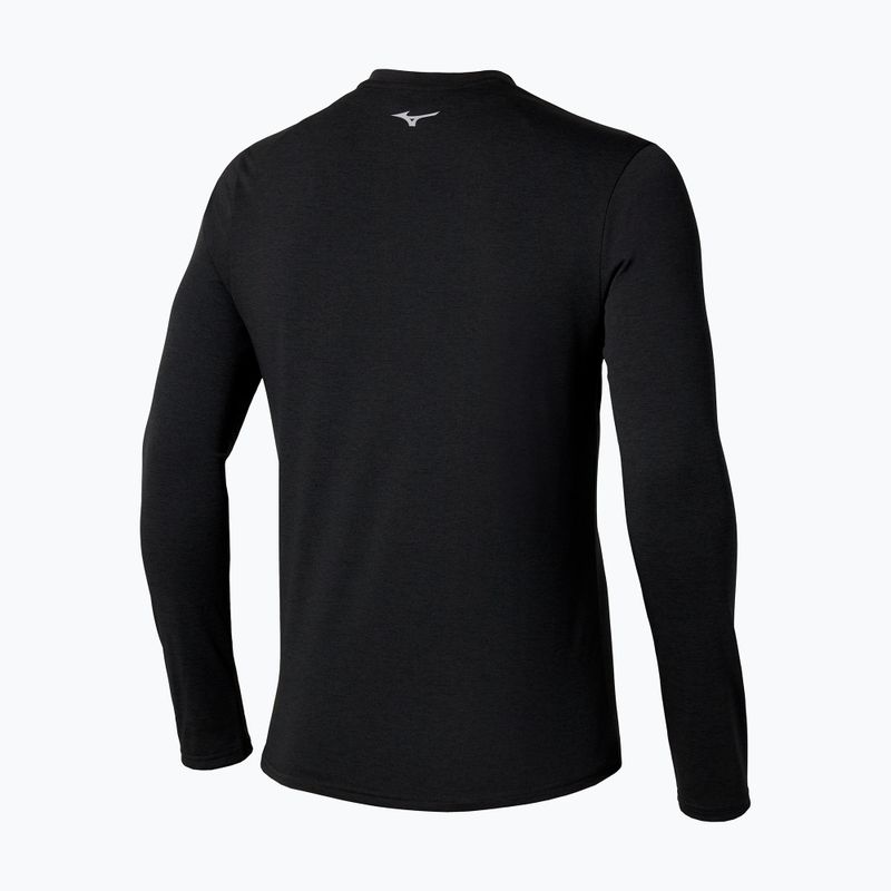 Longsleeve do biegania męski Mizuno Core Impulse Half Zip Tee black 2