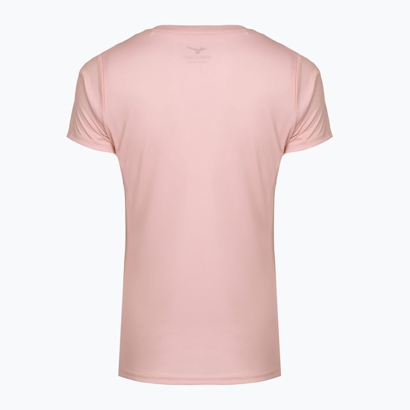 Koszulka do biegania damska Mizuno Core Graphic Tee bleached mauve 2