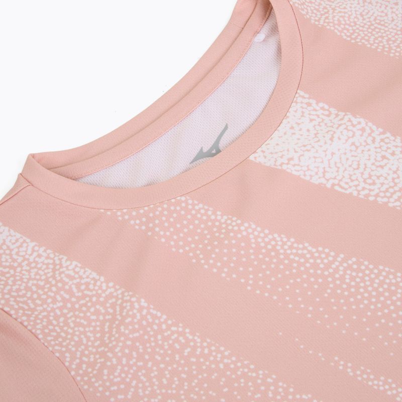 Koszulka do biegania damska Mizuno Core Graphic Tee bleached mauve 3