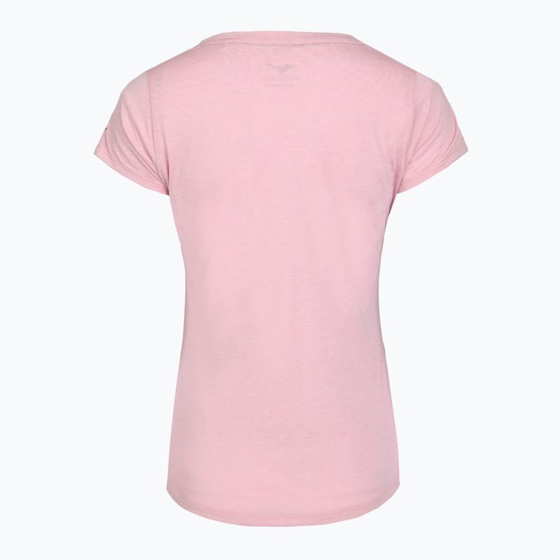 Koszulka do biegania damska Mizuno Core Runbird Tee bleached mauve 2