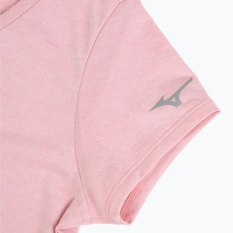 Koszulka do biegania damska Mizuno Core Runbird Tee bleached mauve 4
